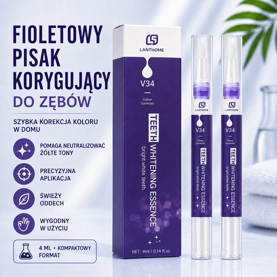 Fioletowy pisak wybielający Dentini Smile™